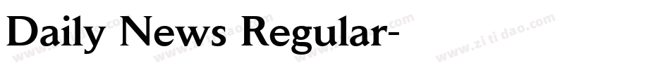 Daily News Regular字体转换